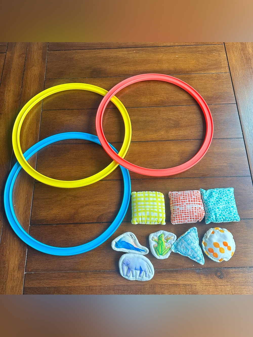 Lovevery Montessori Jump In Hoop + Bean Bags Etc | 31-33+ months
